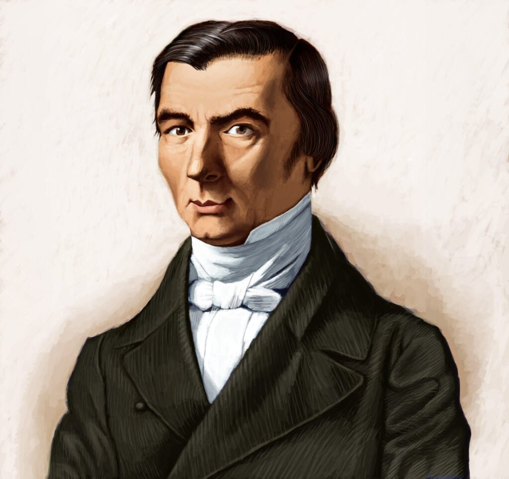Portrait de Frédéric Bastiat, économiste libéral français du XIXe siècle
