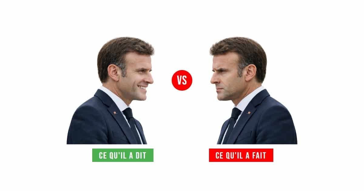 Confrontation Macron : promesses vs faits