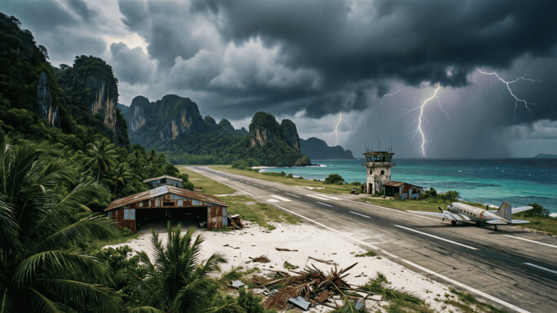 Base militaire de Diego Garcia dans l'océan Indien, symbole du recul stratégique occidental