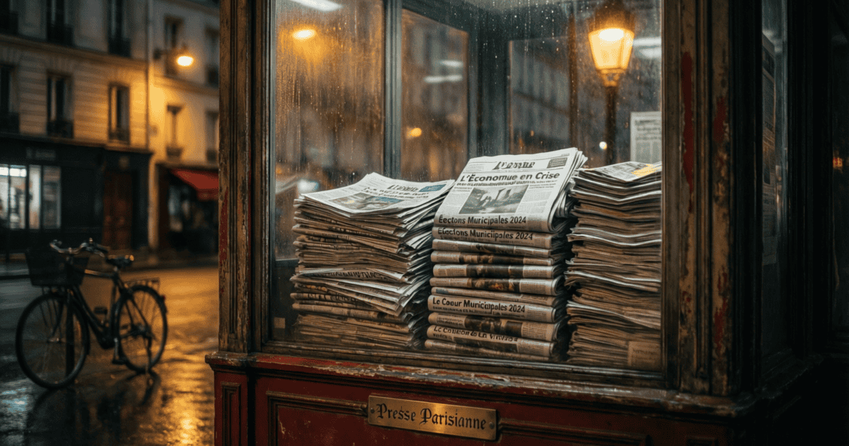 Kiosque à journaux parisien de nuit - Le Figaro Iran décadence idéologique