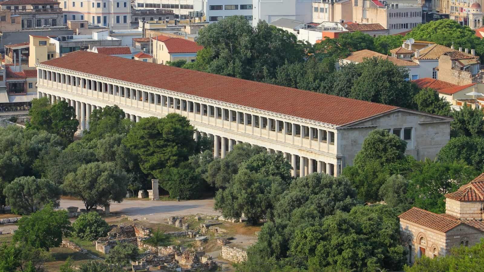 La Stoa d'Attalos à Athènes, berceau du stoïcisme