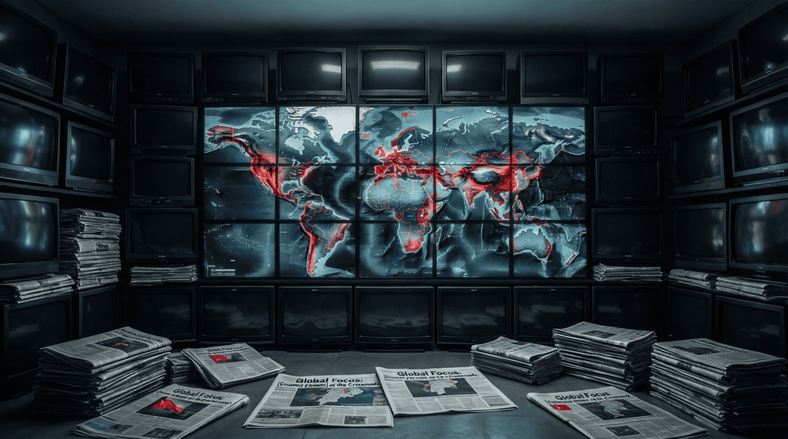 Graphique couverture médiatique Israël comparée aux autres conflits mondiaux