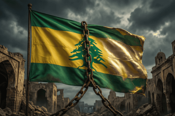 Drapeau du Hezbollah, symbole du débat sur la distinction entre aile militaire et aile politique