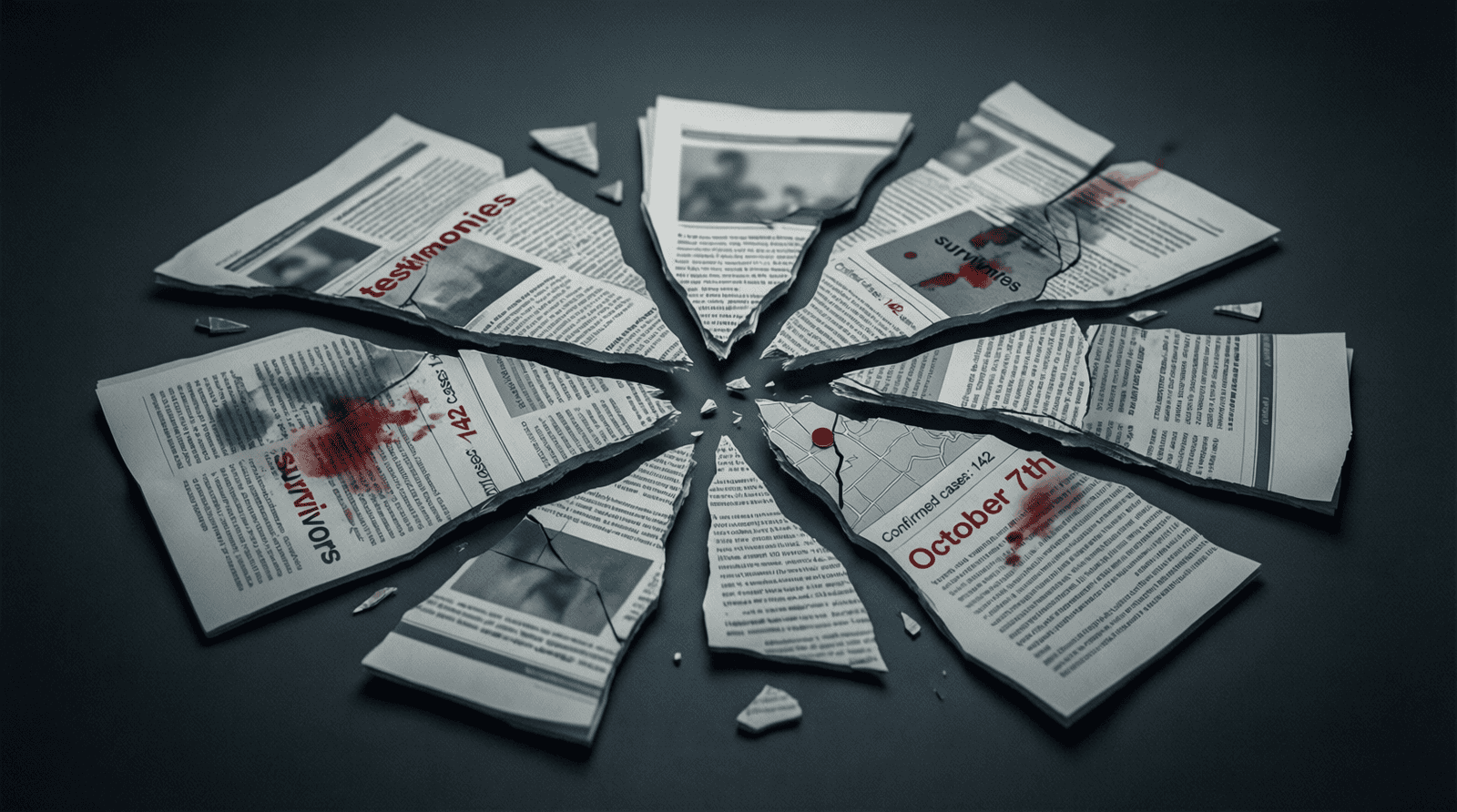 Mémorial aux victimes du 7 octobre 2023, symbole des violences sexuelles documentées par le rapport Silenced No More