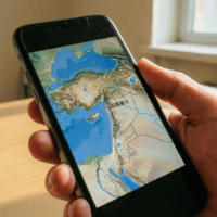 Carte Baidu Maps où le nom Israël a disparu, symbole des relations Chine Israël