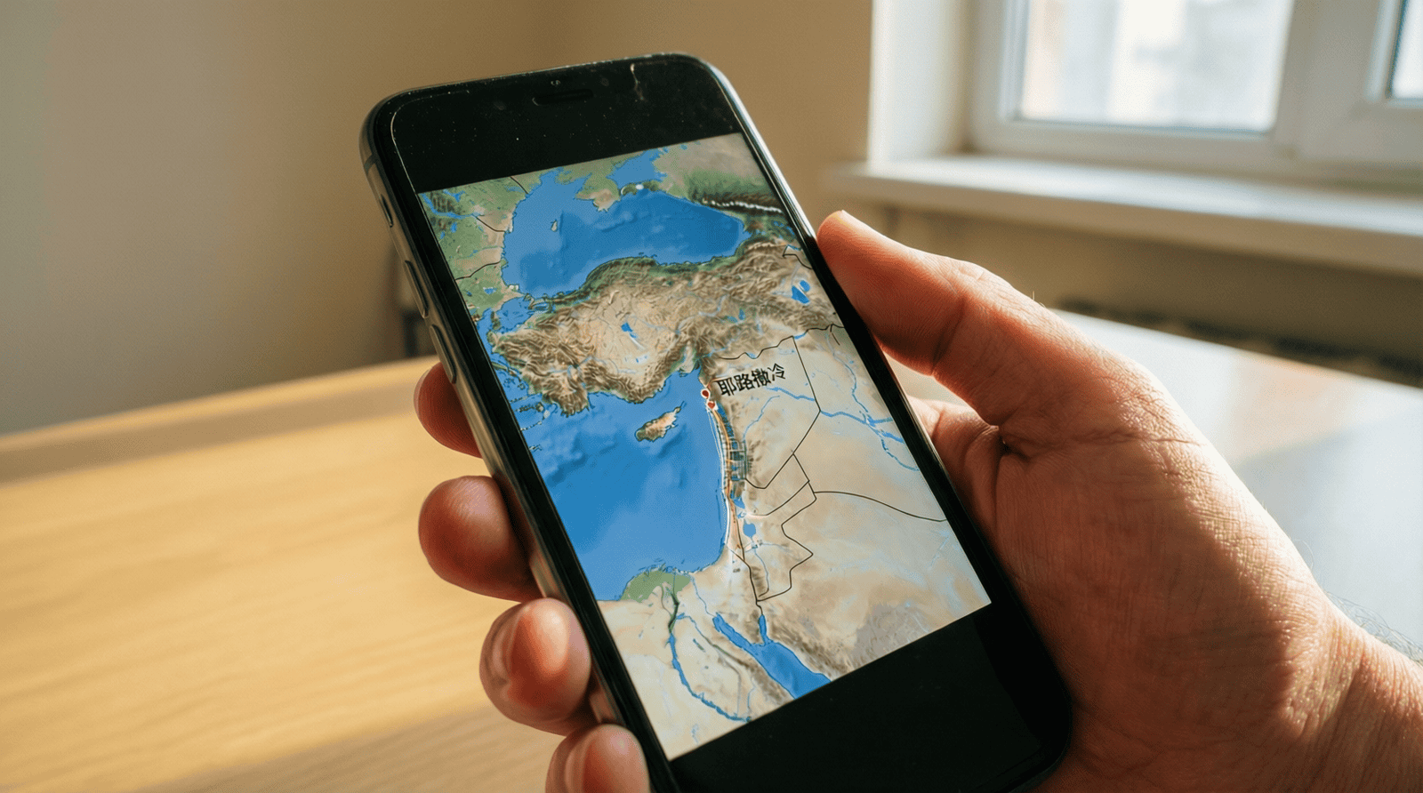Carte Baidu Maps où le nom Israël a disparu, symbole des relations Chine Israël