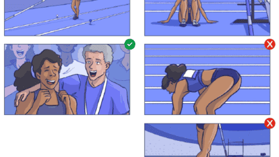 Guide de l'EBU classant les angles de caméra pour lutter contre la sexualisation des athlètes féminines
