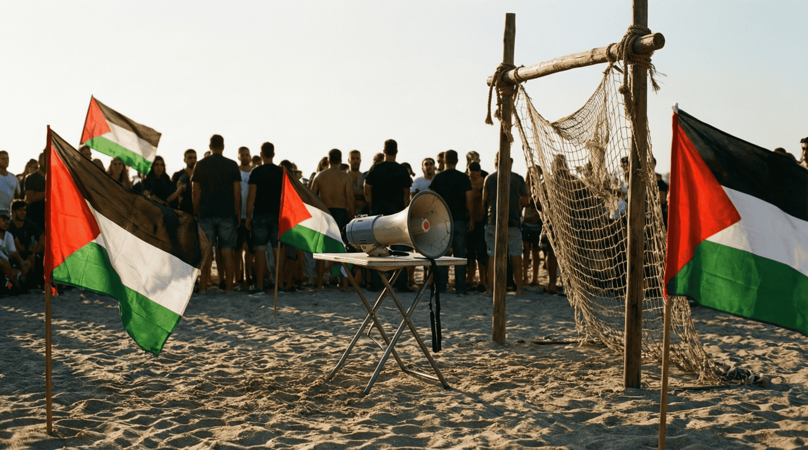 Happening pro-palestinien sur une plage : la scène où se fabriquent les actes antisémites