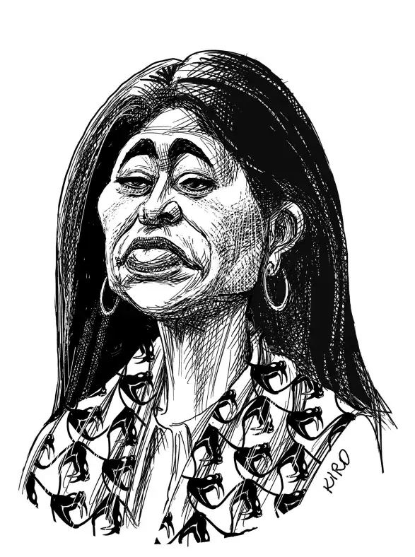 Rima Hassan, eurodéputée LFI, caricature éditoriale