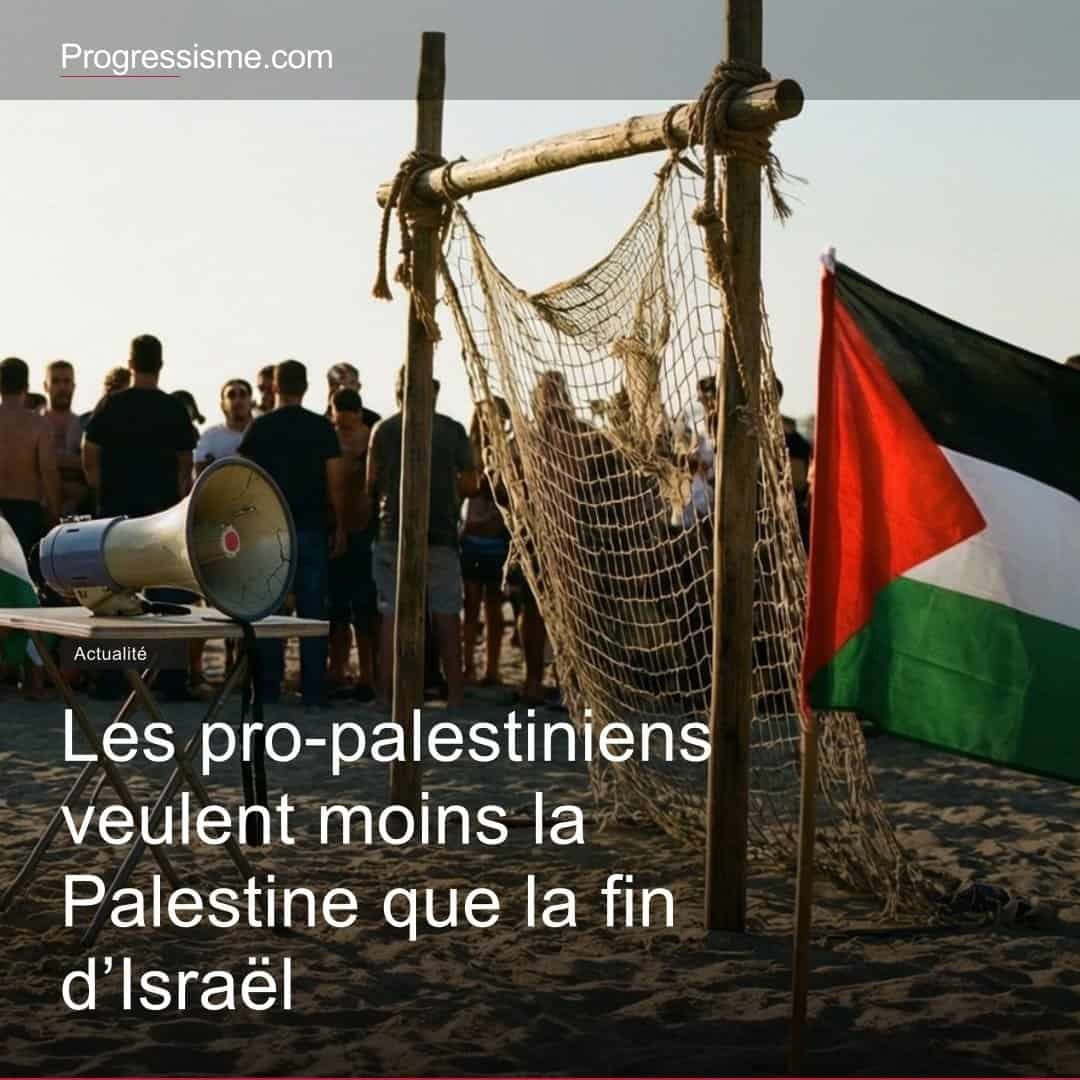 Les pro-palestiniens veulent moins la Palestine que la fin d'Israël